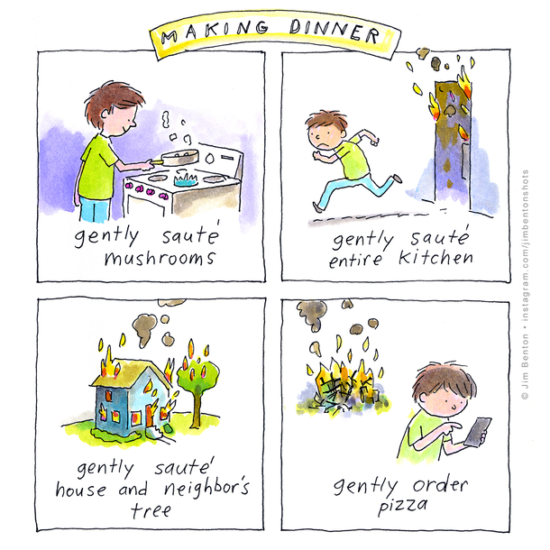 making dinner