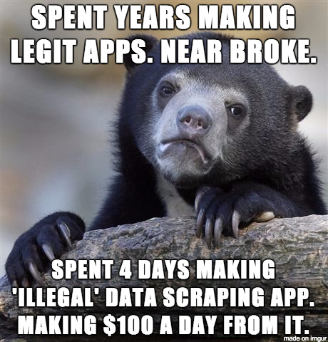 Making money from the app world is broken - Meme Guy