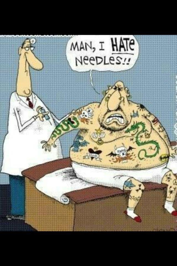 Man i hate needles