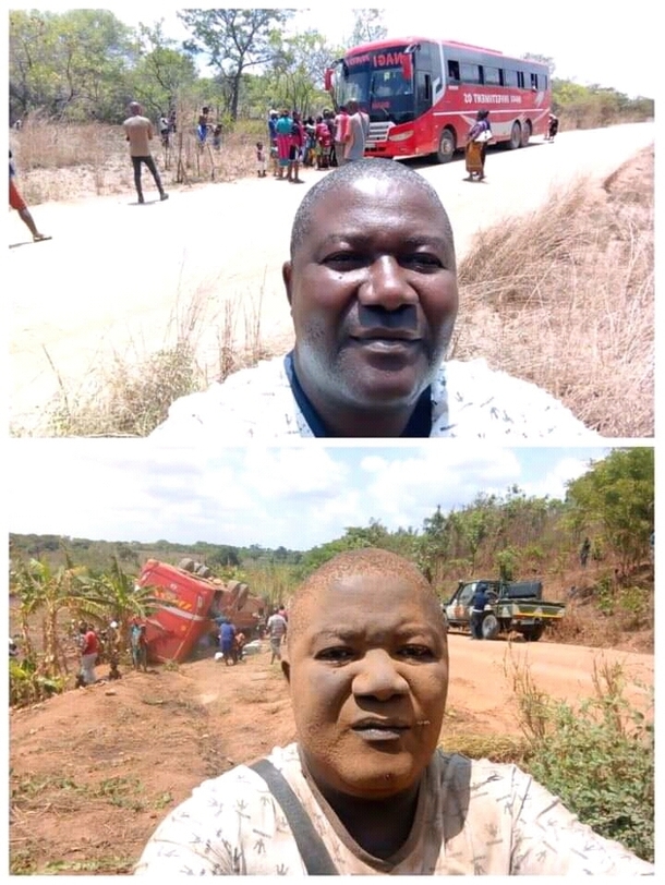 Man took selfies before boarding the bus and after the bus crash
