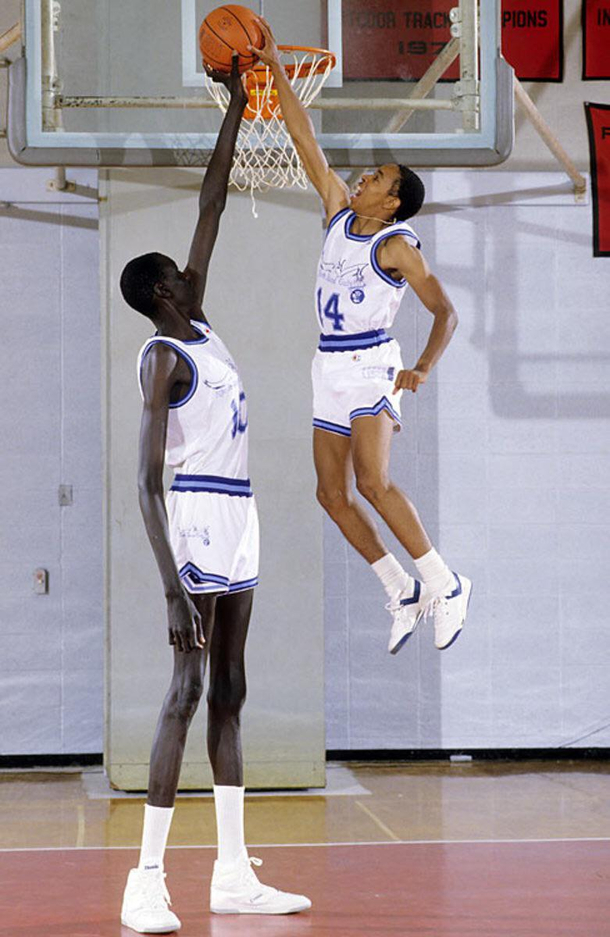 Manute Bol and Spud Webb