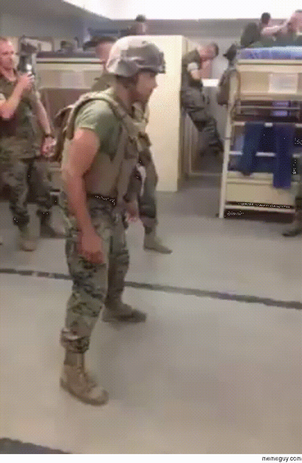 Marine front kick training aka This Is Sparta