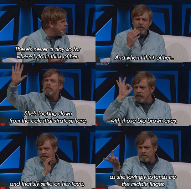 Mark Hamill remembering Carrie Fisher