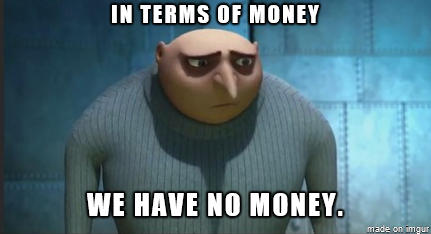 Married recently graduated college and trying to move into a house Relatable Gru says it best