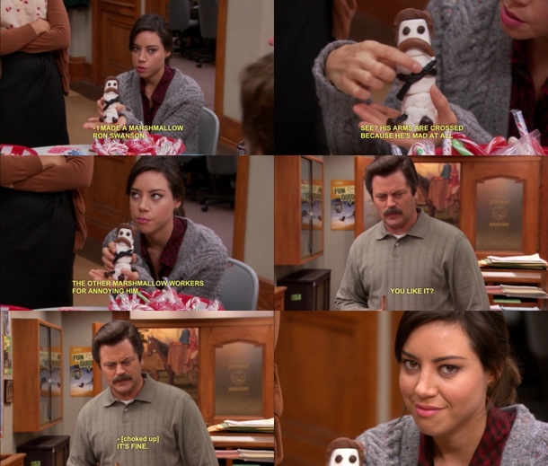 Marshmallow Ron Swanson