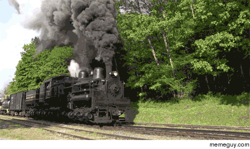 Massive geared steam locomotives in West Virginia 
