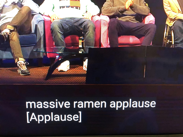 Massive ramen applause