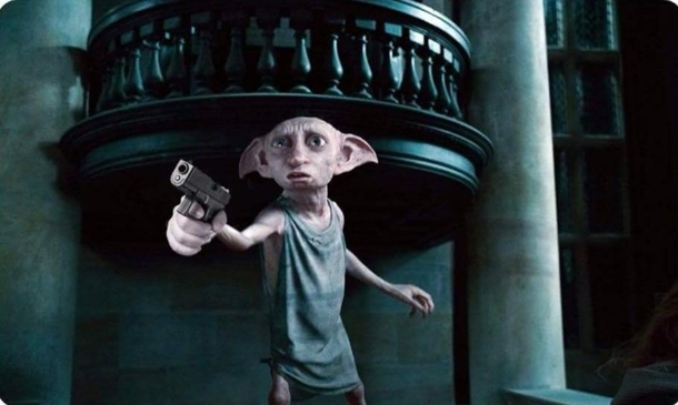 Master gave Dobby a glock