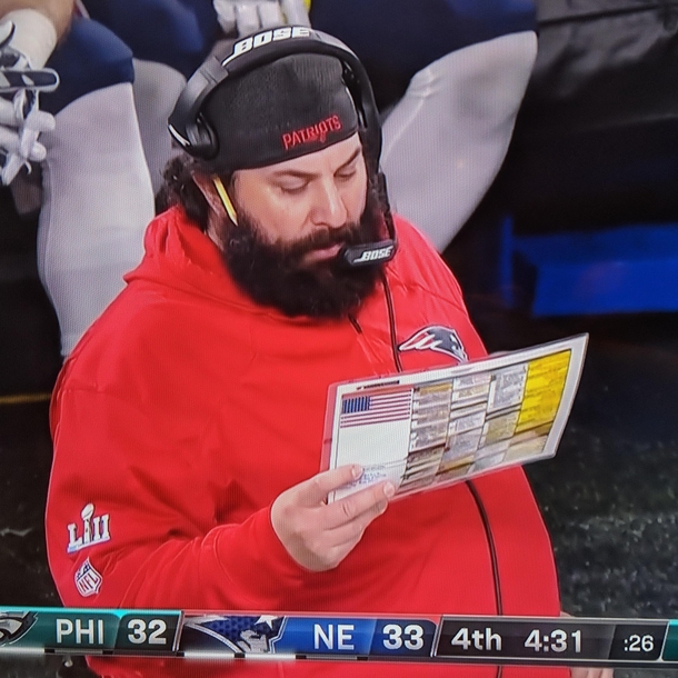 Matt Patricia looks like he cant decide between the southwestern egg rolls mozzarella sticks or fried calamari Then again the sampler looks pretty good too