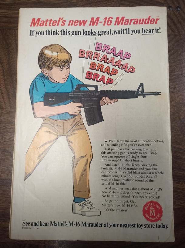 Mattel had different toy ads in the s