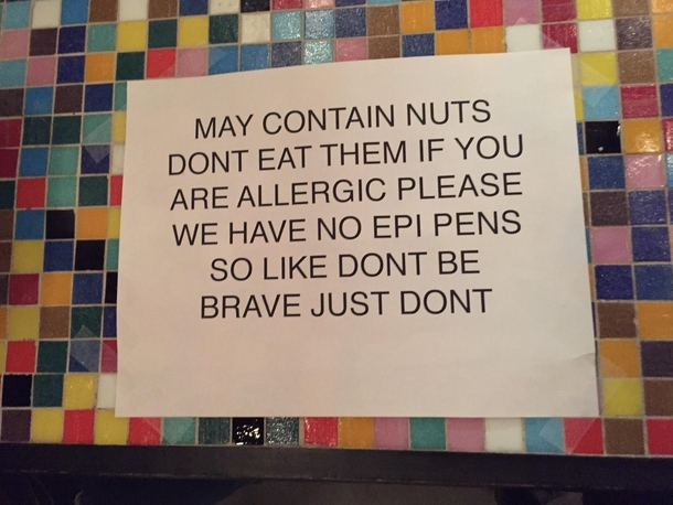 May contain nuts