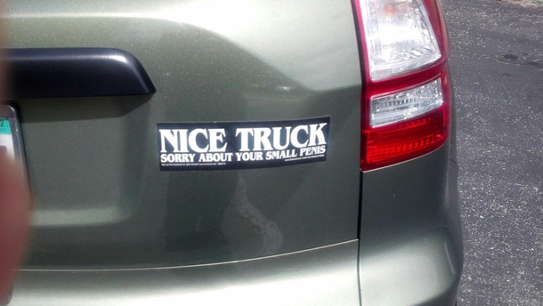 Maybe her Ex had a Truck