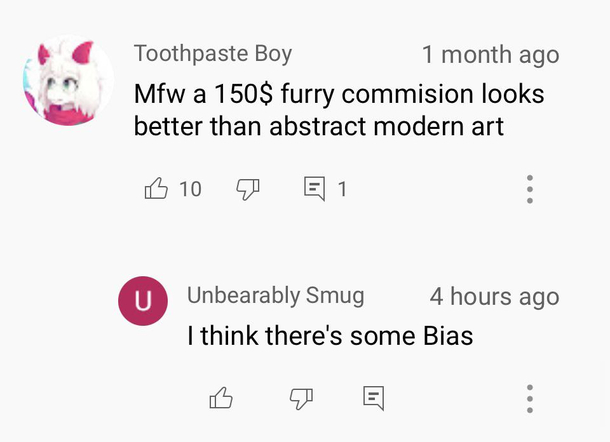 Maybe just a little bias