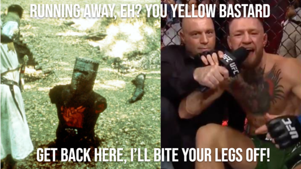 Maybe McGregors nickname should be The Black Knight