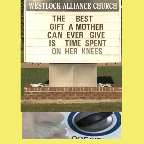 Maybe my church should have thought this one out more