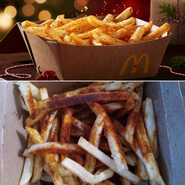 McDonalds new Spicy Chipotle Seasoned Fries aka fry flavored chipotle seasoning Thanks McDonalds