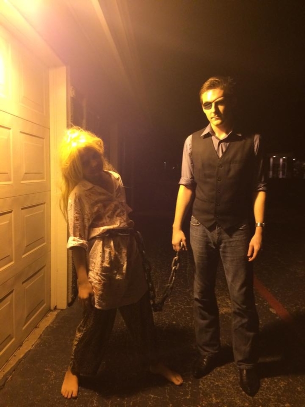 Me and My sister as the Governor and his daughter