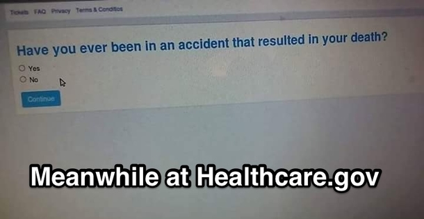 Meanwhile at Healthcaregov