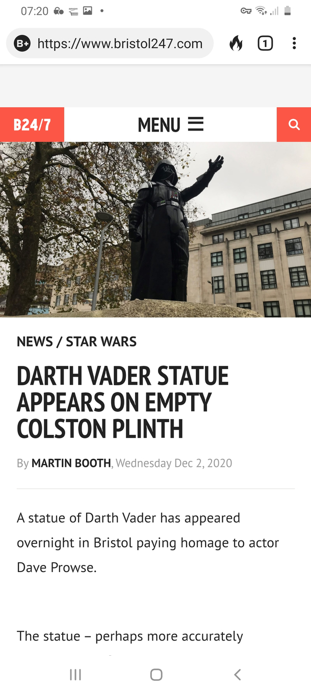 Meanwhile in Bristol UK this happened