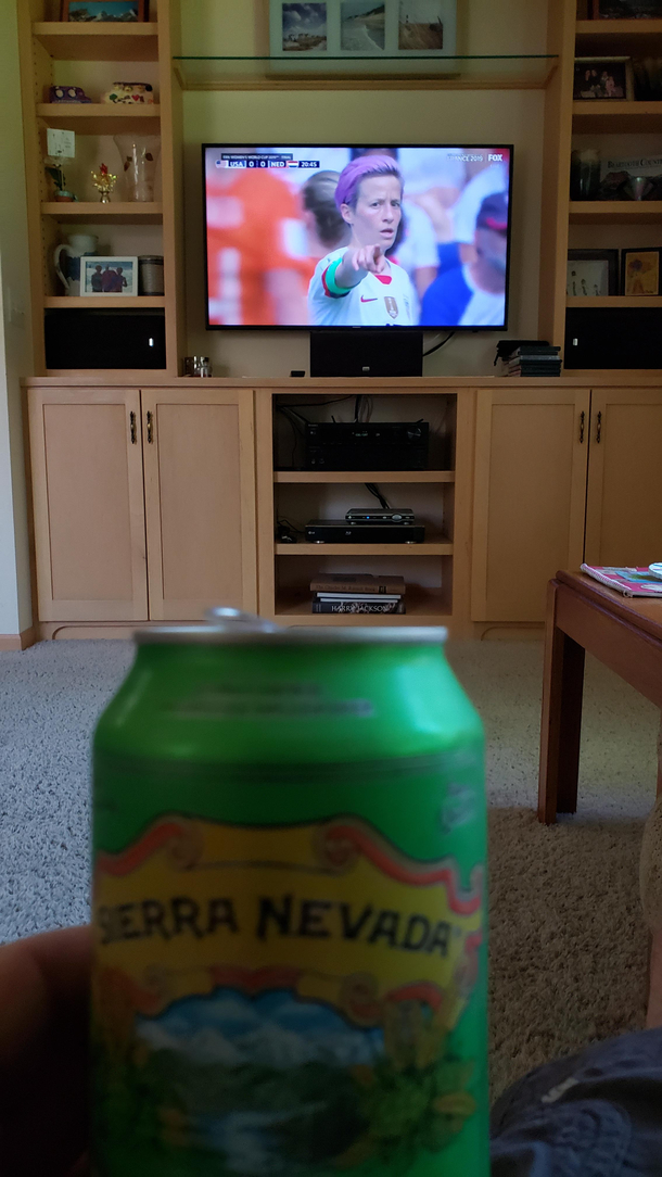 Megan Rapinoe caught me morning drinking