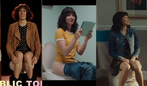 Melissa Villaseor is really really willing to sit on toilets for SNL