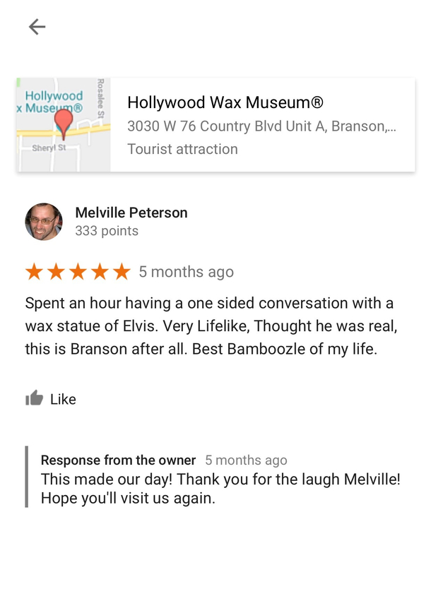 Melville Peterson strikes again