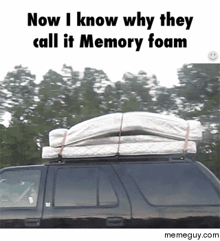 Memory foam in action