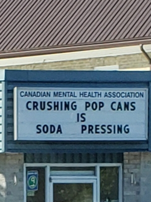 Mental health association makes a pun