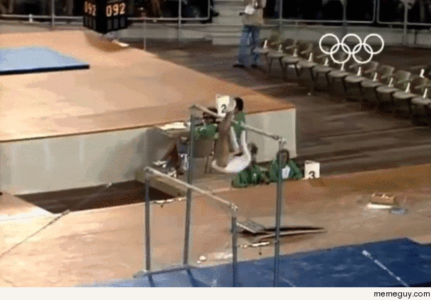 Mesmerizing gymnast