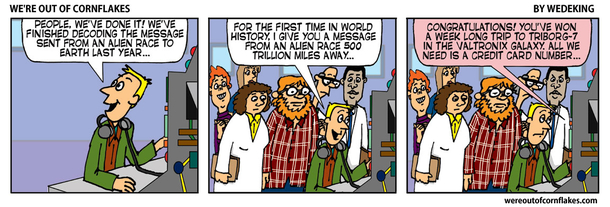 Message from a far off alien race