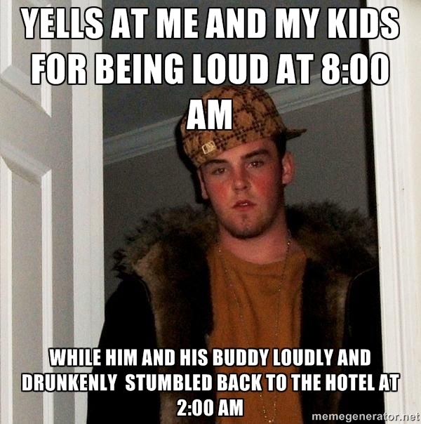 Met this hungover hypocrite last weekend