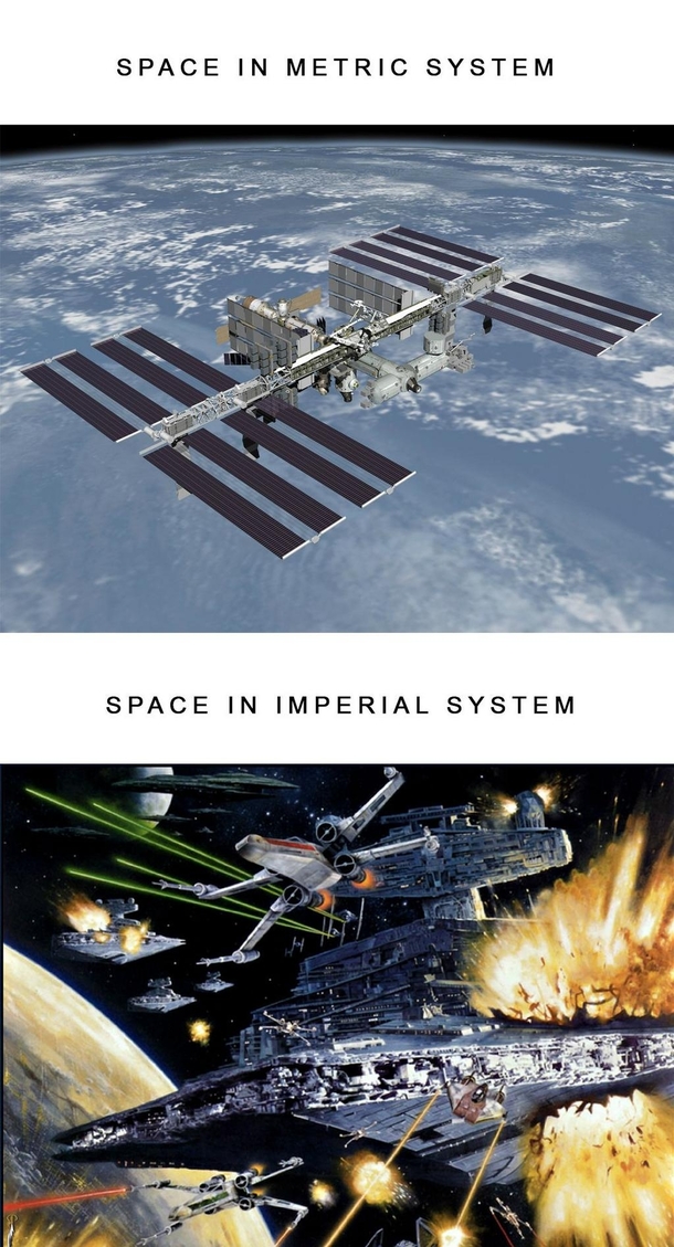 Metric vs Imperial systems in space