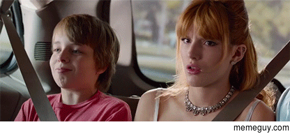 MFW my father makes a joke at the expense of my sister