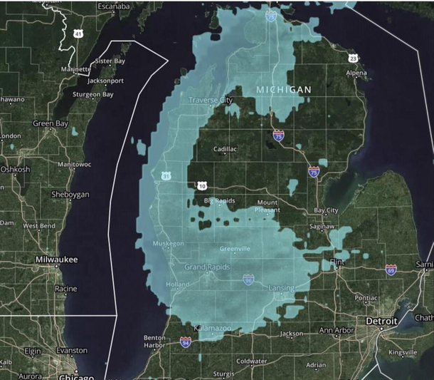 Michigan is really getting shafted by Mother Nature right now