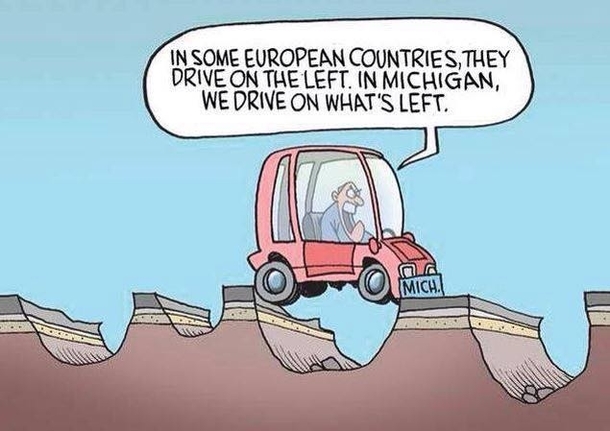 Michigan pothole woe
