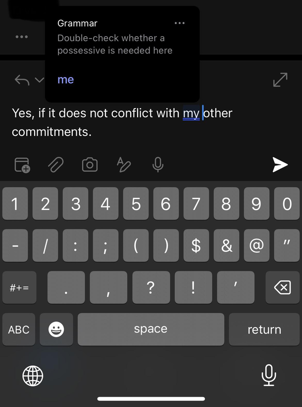 Microsoft Outlook wants me to talk like a pirate
