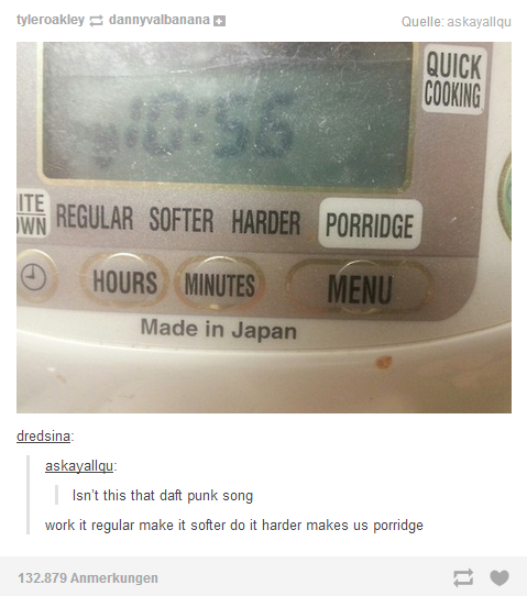 Microwave settings