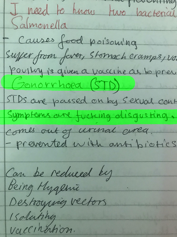 Might have a word with one of my students tomorrow