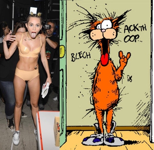 Miley reminds me more of this guy