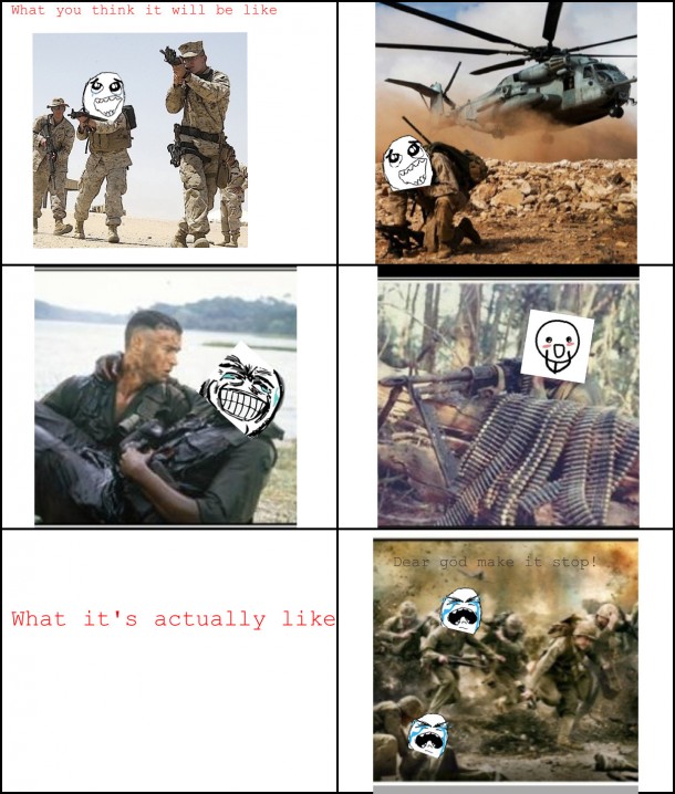 Military expectations vs reality