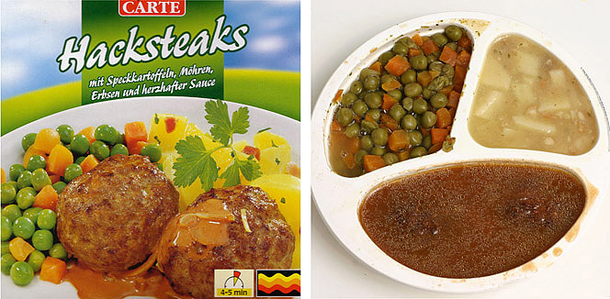 Minced steaks with bacon carrots potatoes and hearty gravy