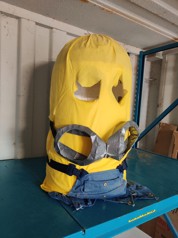Minion after a hard day of work