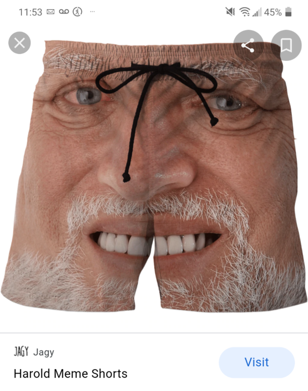Mistyped mens shorts
