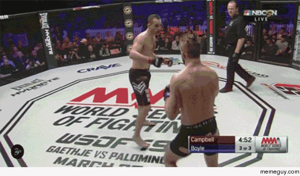 MMA Fighter Throws Hadouken At Opponent