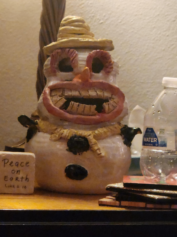 Mom got an interesting Christmas decoration this year