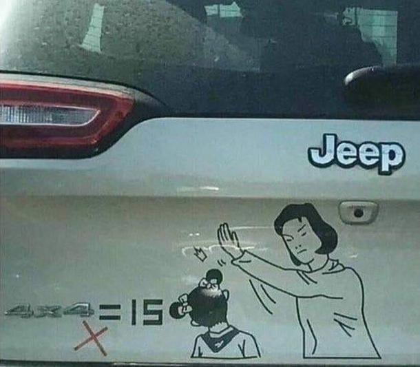 mom in car