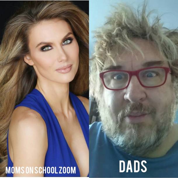 Moms v Dads on School Zoom