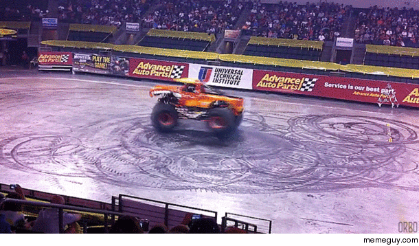 Monster truck donuts