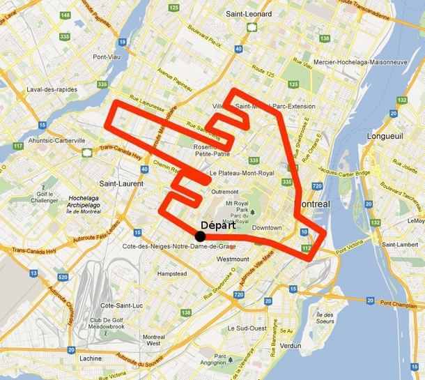 Montreal student protesters response to police demand that they disclose their march route
