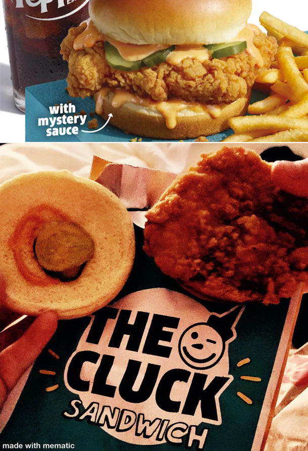 More like what the cluck is this sandwich